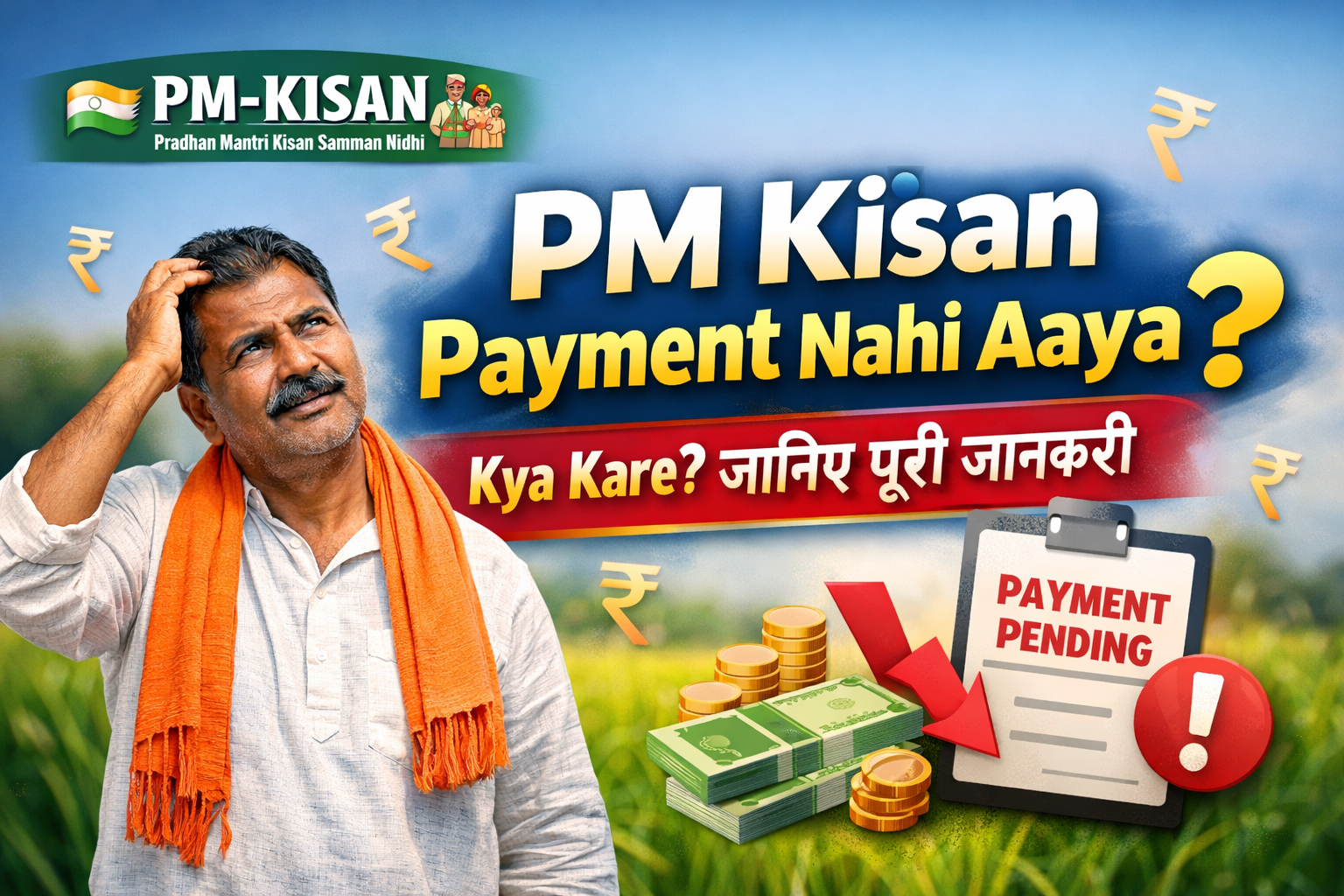 pm kisan payment nahi aaya kya kare